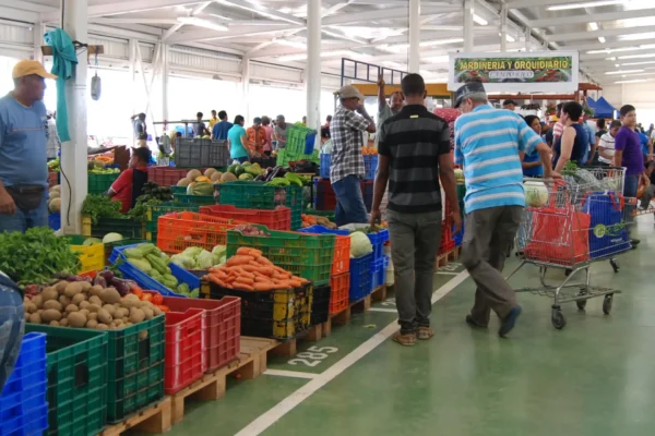 Ventas en mercado de la República Dominicana.
