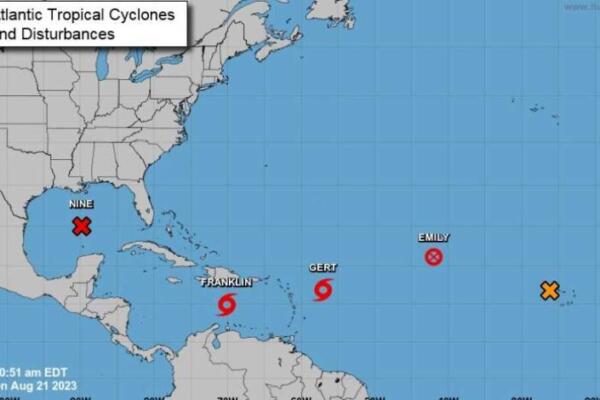 Tormenta tropical Katia se forma en el Atlántico y Gert resiste fortalecida