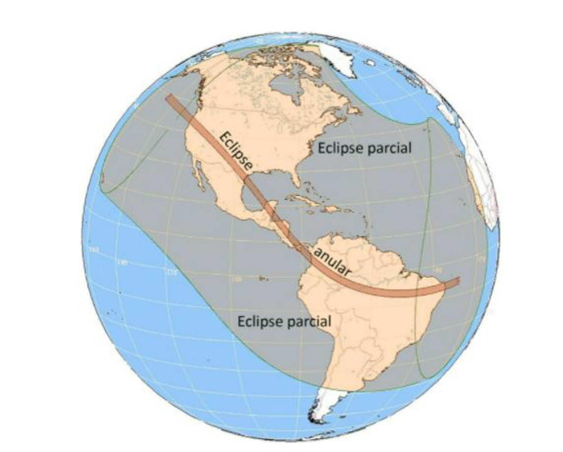 El eclipse anular se podrá ver mañana en América