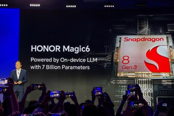 El HONOR Magic6, un modelo grande de lenguaje impulsado por la plataforma móvil Snapdragon 8 Gen 3