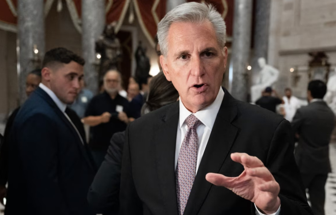 Kevin McCarthy, sustituido presidente Camara de Representantes. Foto: VOA