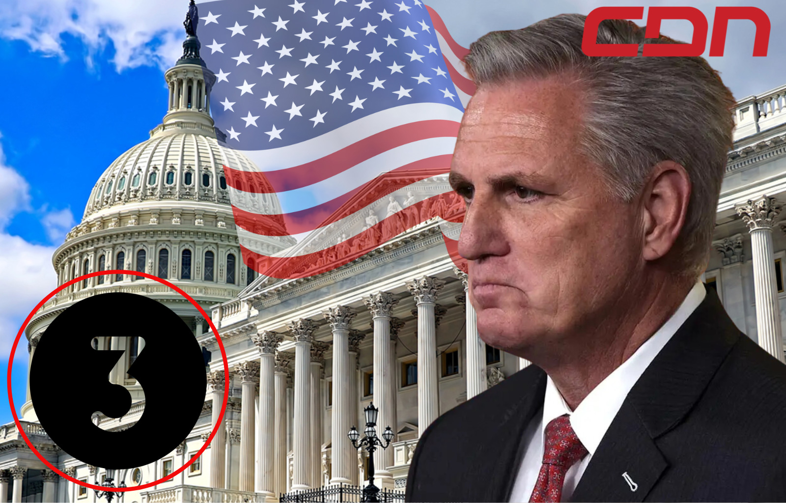 Kevin McCarthy fue destituido este martes de la presidencia de la Cámara de Representantes. Foto: CDN Digital