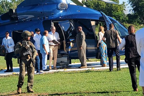 Llegada del Presidente Luis Abinader a frontera de Dajabón/ FOTO ARSENIO CRUZ