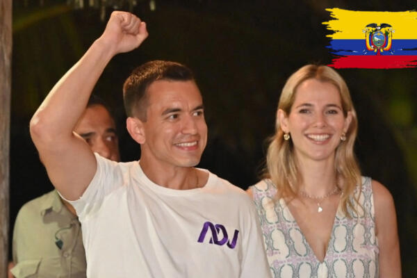 Noboa, presidente electo de Ecuador al ganar en la segunda vuelta a la correísta González