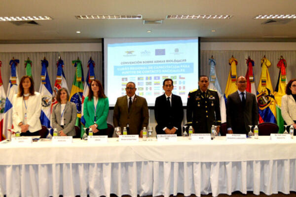ONU realiza curso en el país sobre proliferación de armas biológicas