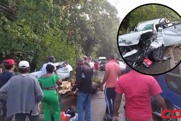 Accidente en Maimón. Fuente: CDN 