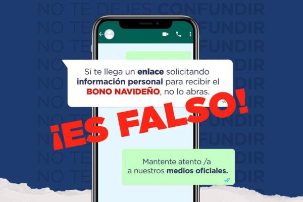 Alertan de estafas con el Bono Navideño 2023
