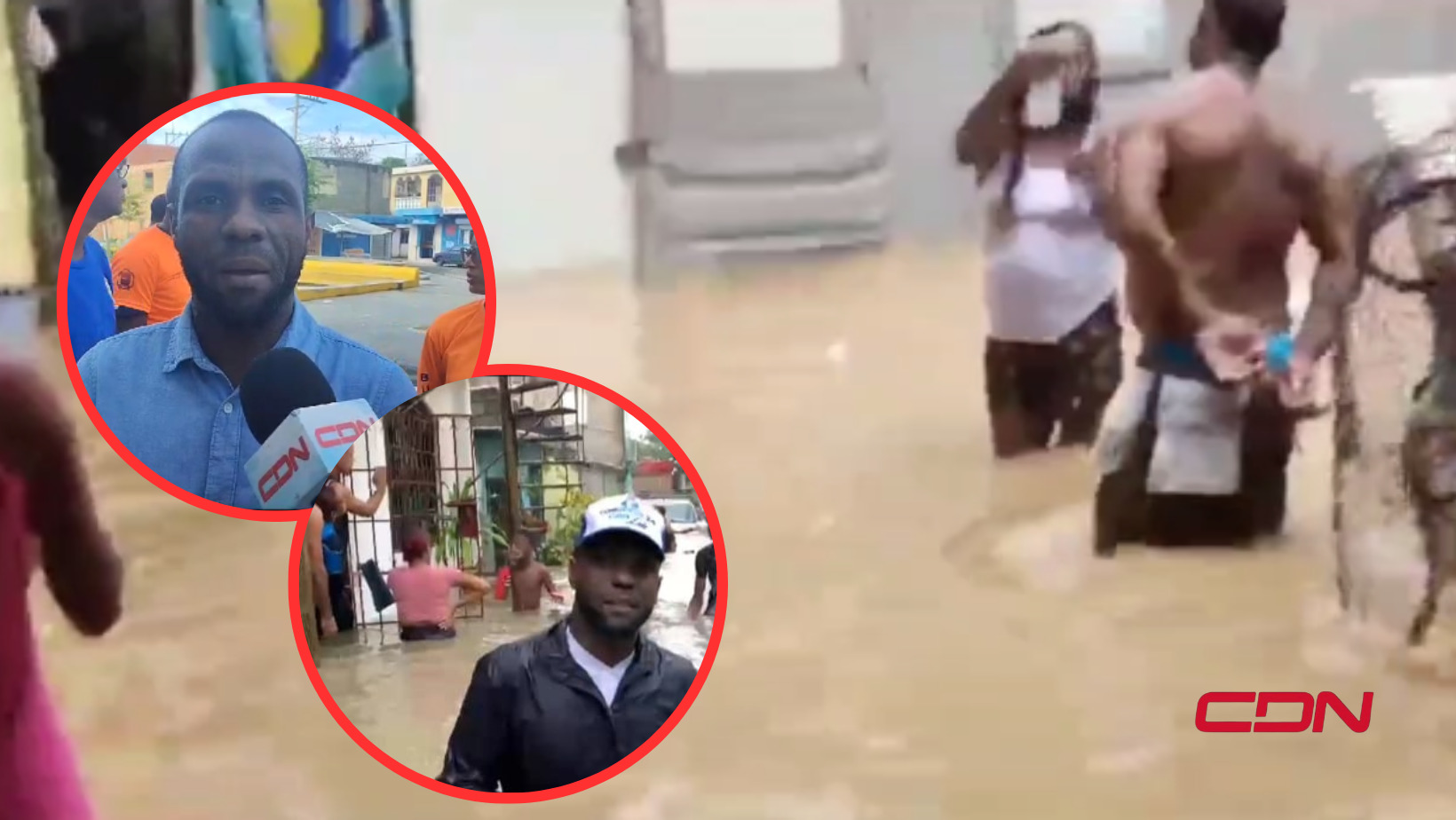 Al menos 250 viviendas resultaron inundadas por las lluvias en Los Alcarrizos