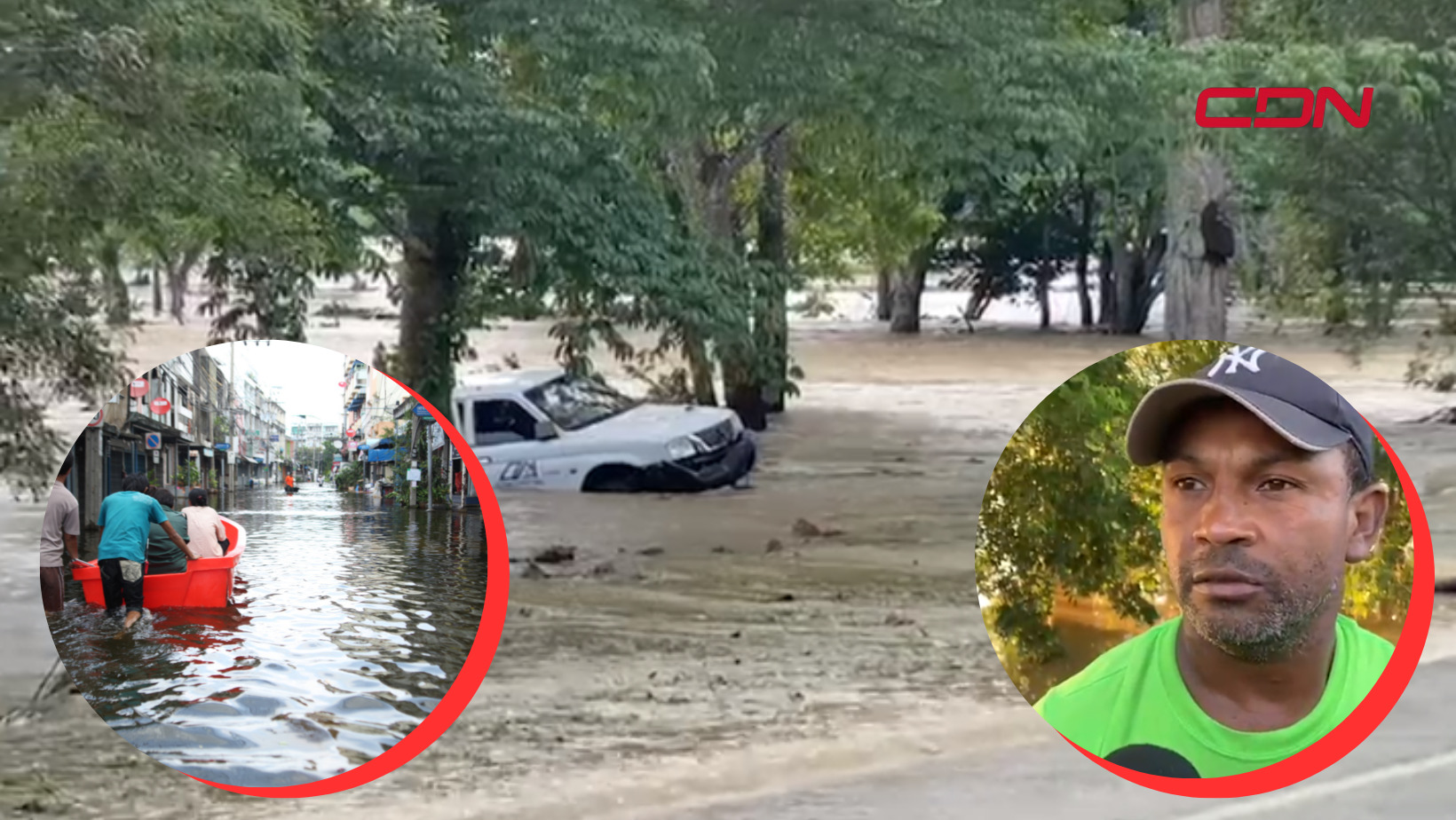 Hombre rescata en una nevera vieja dos personas que arrastró el rio Yuna