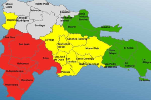 COE aumenta las provincias en alerta. FOTO: Fuente externa