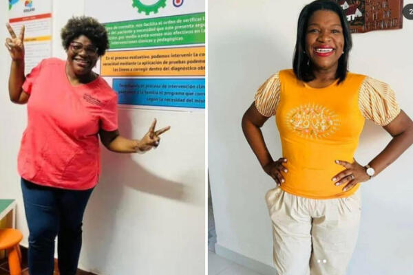 El antes y después de Elizabeth Silverio.