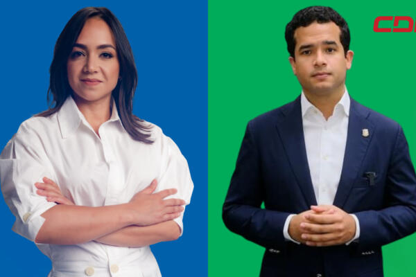 Faride Raful y Omar Fernández. / Fuente CDN Digital.