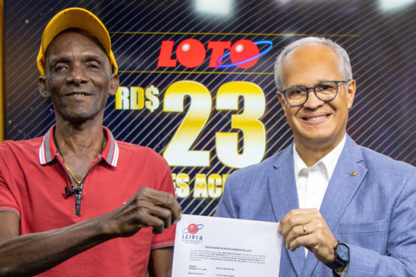Millonario de Leidsa. Fuente: Externa 