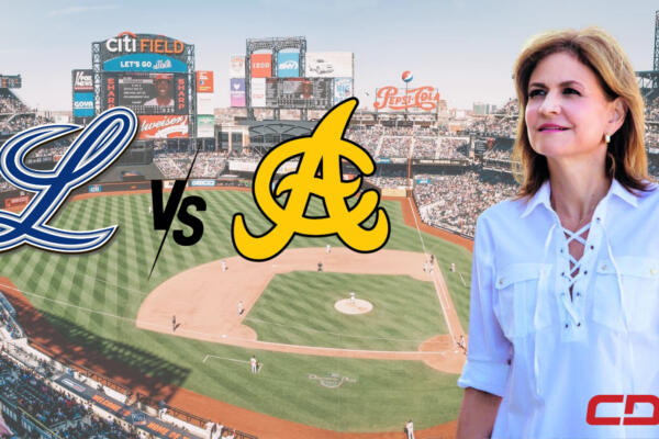 Vicepresidenta Raquel Peña, juego Licey y Águilas Fuente: CDN Digital