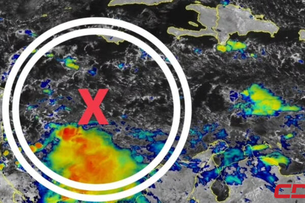 Posible formación de depresión o tormenta tropical. Fuente: Jean Suriel, analista meteorológico