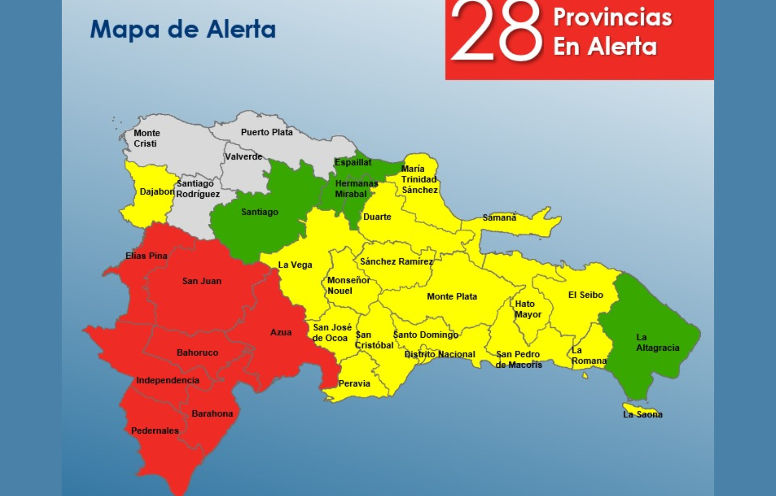 Las alertas son en prevención por un disturbio tropical. Foto: fuente externa