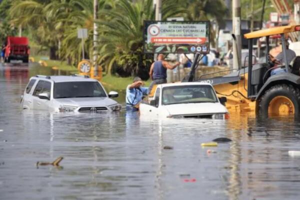 Inundaciones en Puerto Rico, producidas a principios de noviembre de 2023. FOTO: Fuente externa.