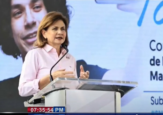 Raquel Peña, vicepresidenta de la República. (FOTO de externa)