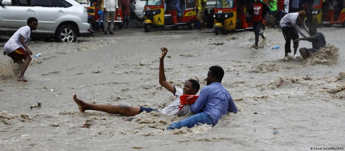 Inundaciones en las calles de Somalia. Foto: fuente externa.