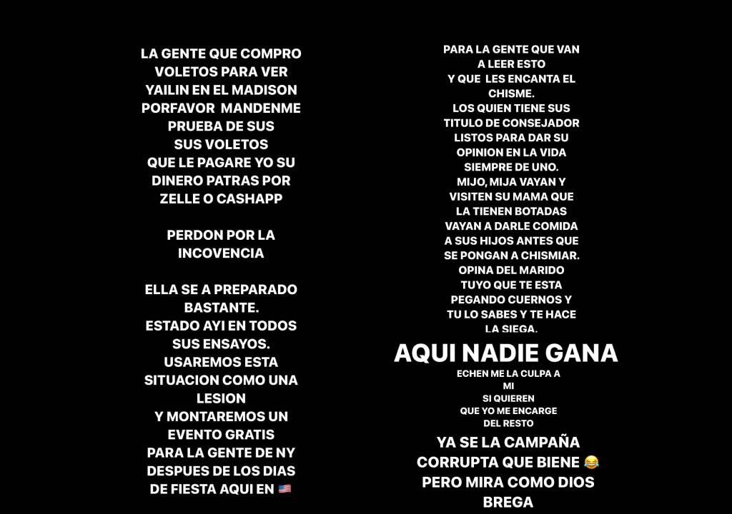 Tekashi dará dinero a los que iban a ver a Yailin en el Madison 