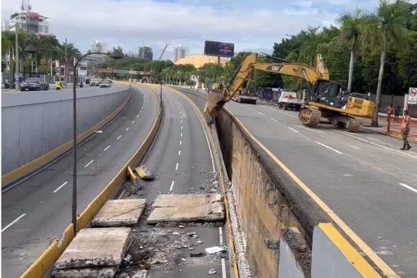 Trabajos paso a desnivel avenida 27 febrero. FOTO: Fuente externa.