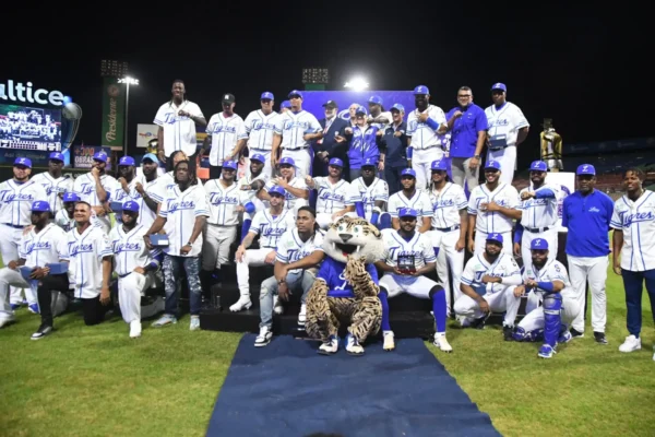Jugadores del equipo de los Tigres del Licey. FOTO: Fuente externa
