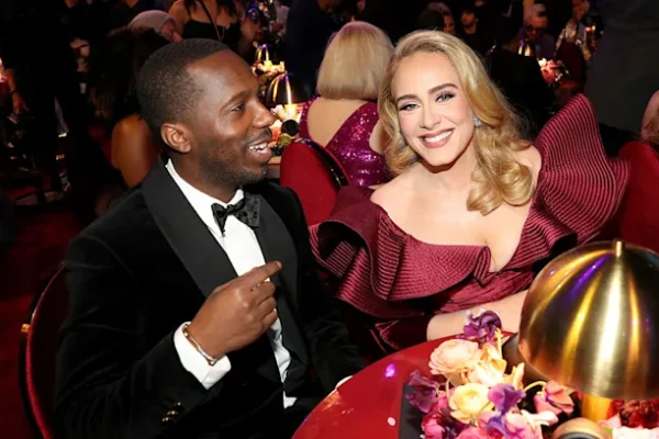 La artista Adele junto a su pareja Rich Paul. / Fuente externa.
