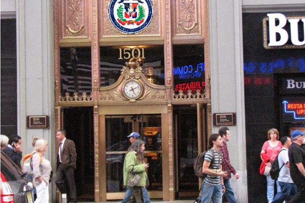 Sede principal del Consulado dominicano en Nueva York. / Fuente externa.