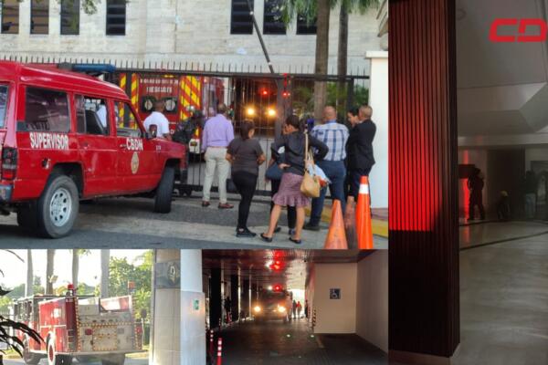 Reportan un incendio en el Ministerio de Educación,