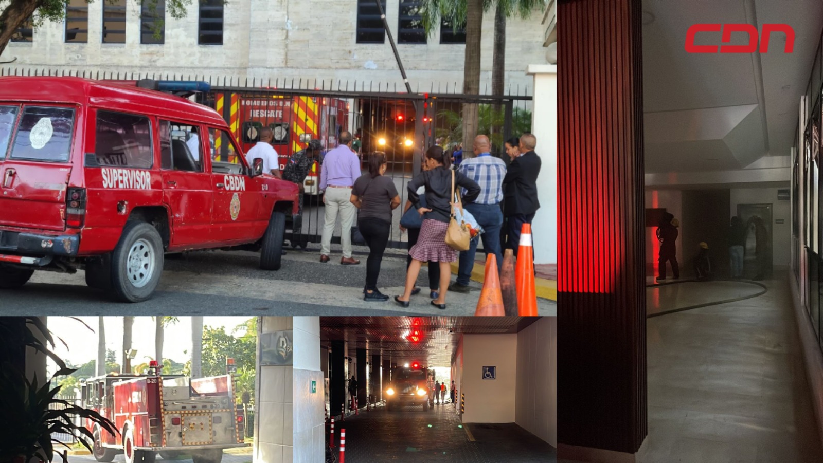 Reportan un incendio en el Ministerio de Educación,