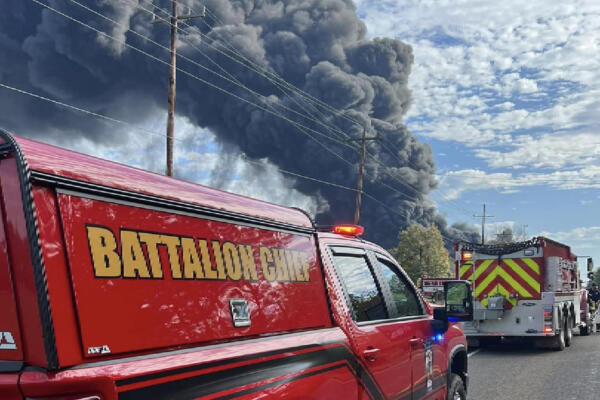 Incendio en la planta química Sound Resource Solutions FOTO: fuente externa.