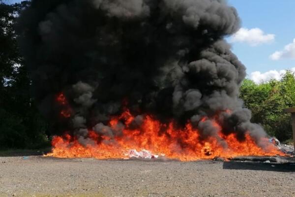 Incineración de drogas en diferentes provincias: fuente externa 