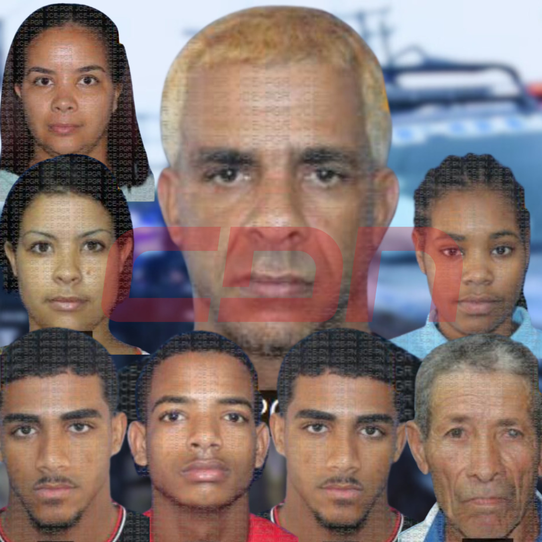Kiko La Quema y los supuestos miembros de una red Foto: fuente externa