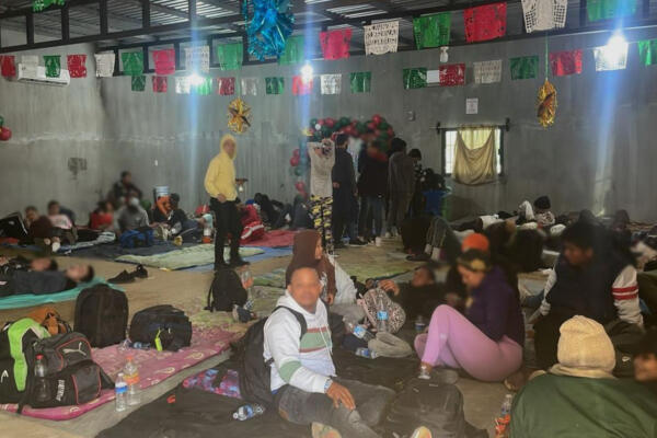 En estas condiciones fueron hallados los migrantes. 