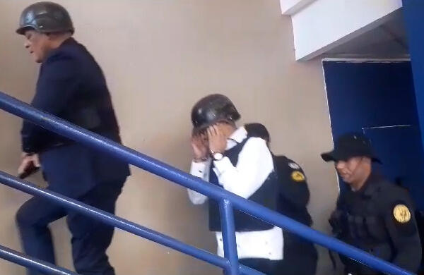 Los investigados Jorge Eligio Méndez, Gabriel Santana y Julio César Minaya. / Fuente externa.