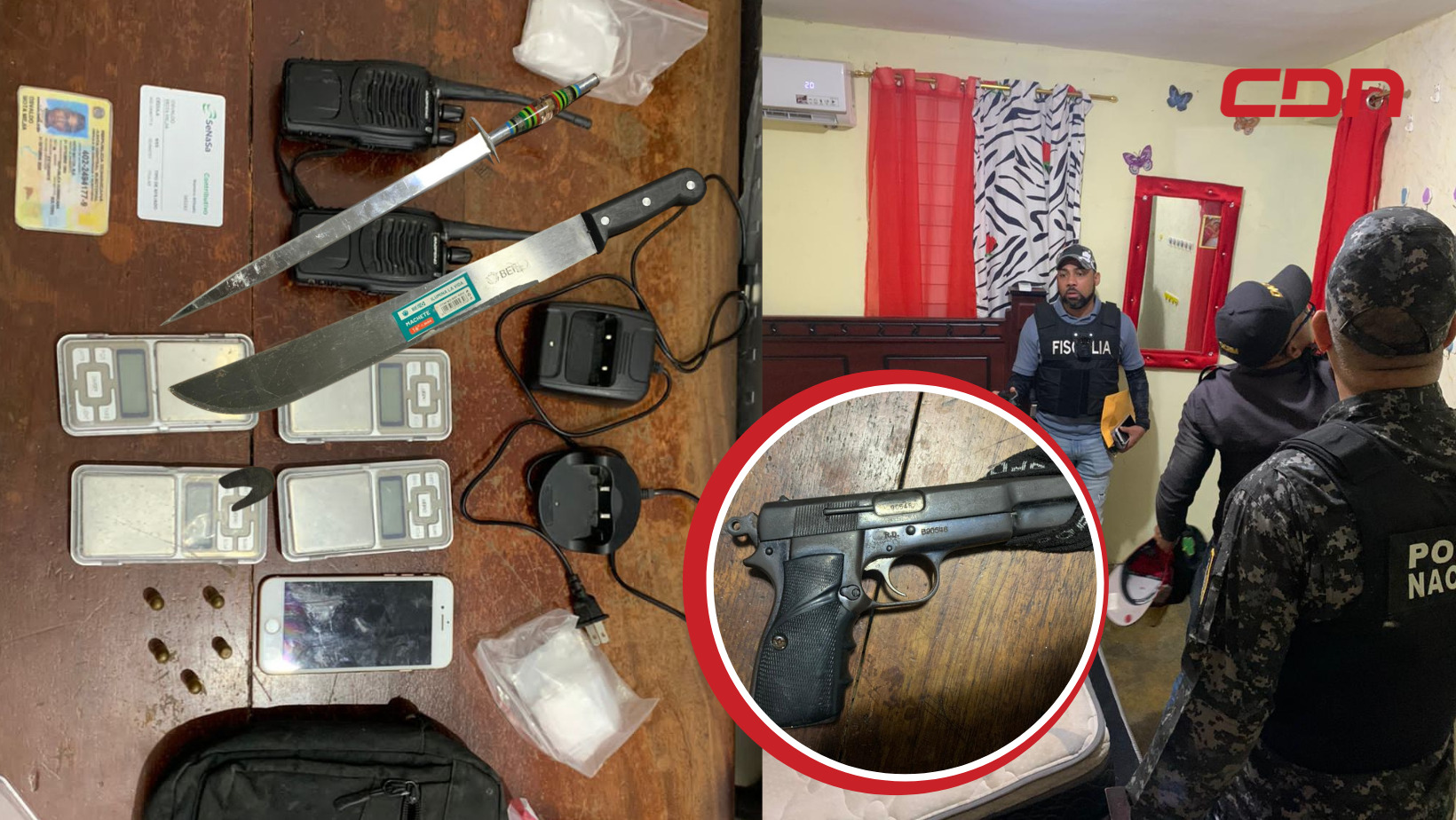 incautan armas en Operativo de la PN