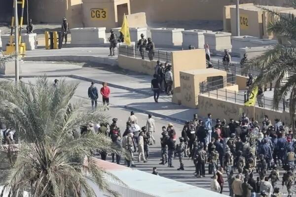 La sede de la embajada de Estados Unidos en Bagdad. Foto: fuente externa.