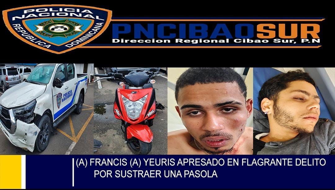 Foto de los individuos detenidos por la Policía Nacional. Foto; fuente externa.