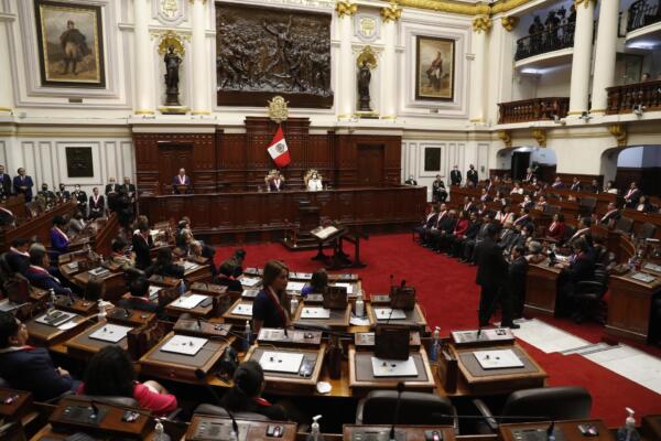 Vista general del pleno del Congreso peruano. Foto: fuente externa.