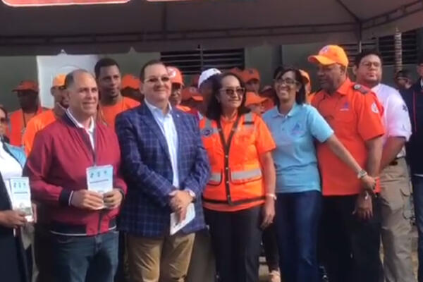 Autoridades de Hato Mayor. Foto fuente CDN Digital.