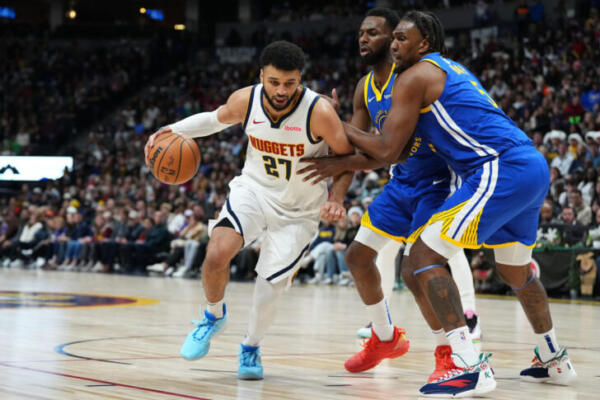Jamal Murray anotó 28 y guió la victoria de Denver Nuggets sobre Golden State Warriors en el segundo juego del día de Navidad de la NBA.