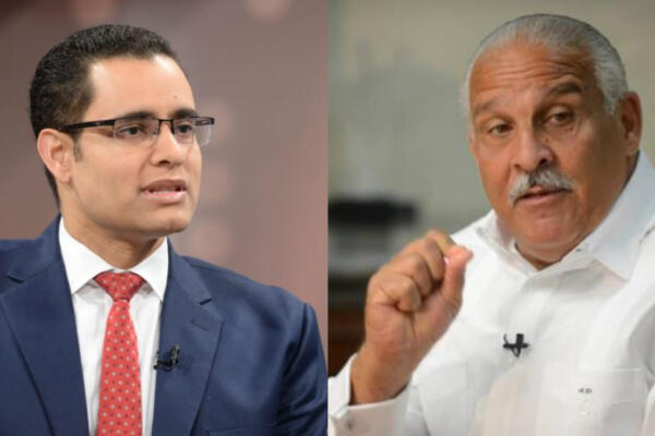 Juan Ariel Jiménez y Jaime David Fernández Mirabal. (Foto CDN digital)