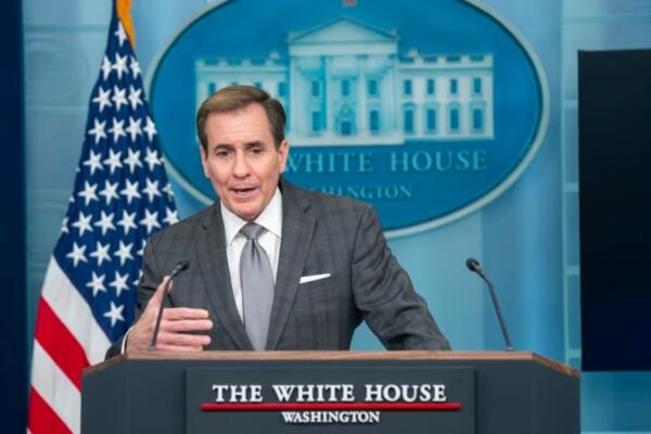 El portavoz del Consejo de Seguridad Nacional, John Kirby, habla durante una rueda de prensa en la Casa Blanca. Foto: fuente externa.