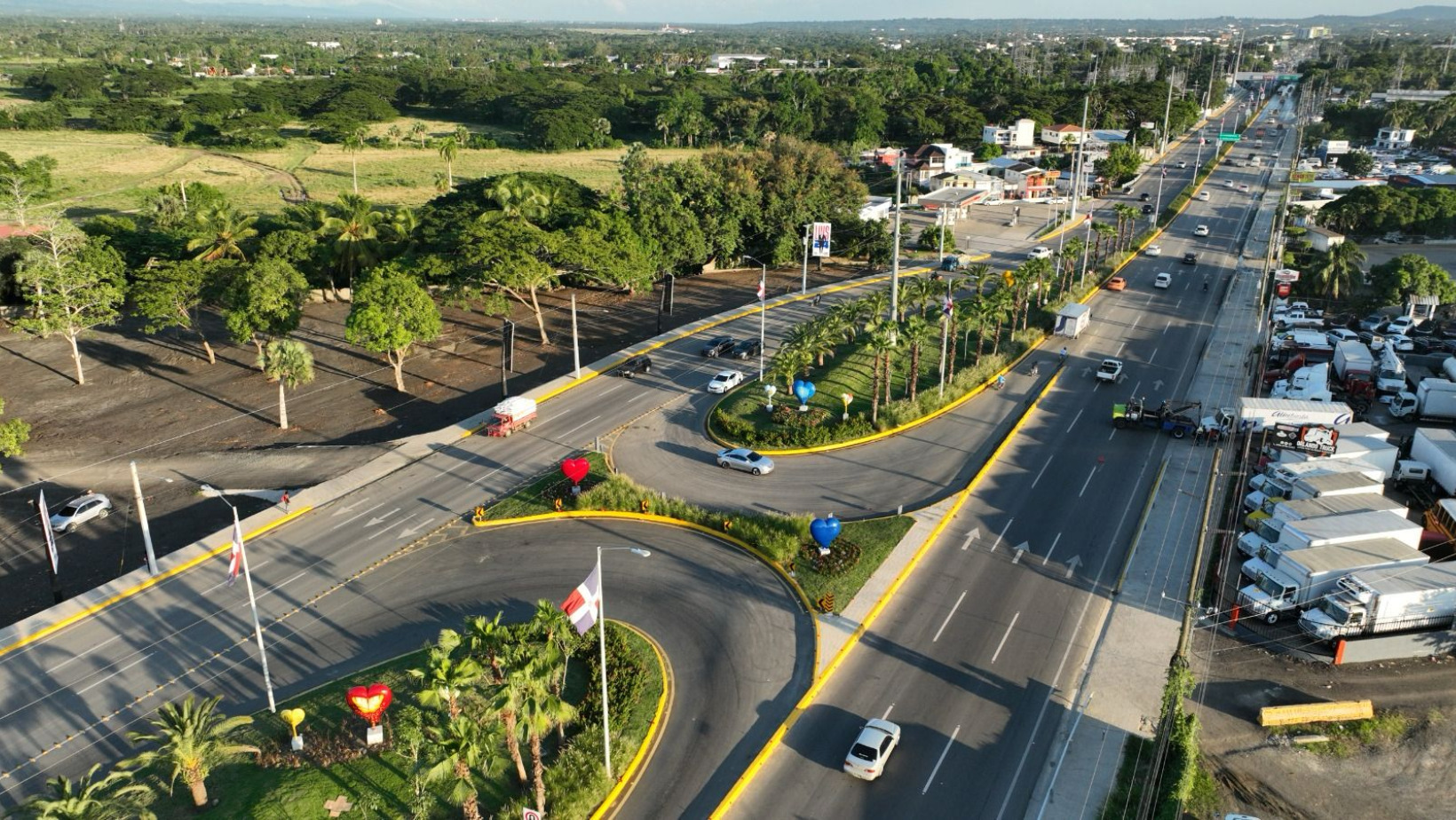 Ampliación de la autopista Duarte, entrada de Santiago. FOTO: Fuente externa