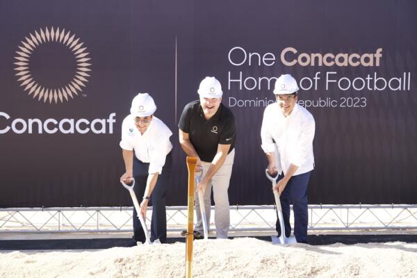 Primer picazo  Casa de Fútbol ONE Concacaf en Cap Cana. / Fuente interna.