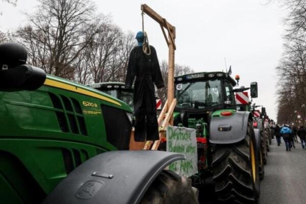 Protesta de agricultores. fuente: externa.