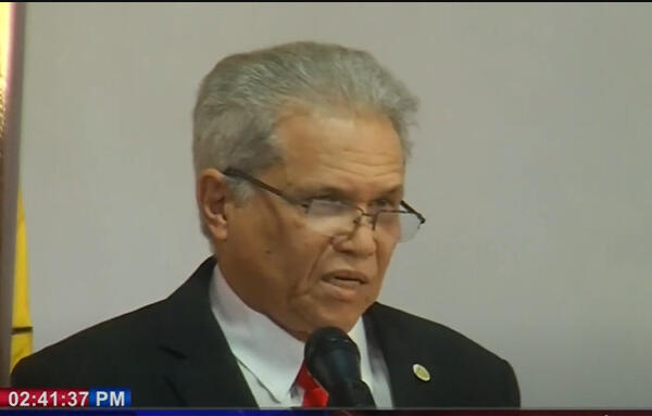 Foto de Waldo Ariel Suero, durante la juramentación. (CDN digital)     
