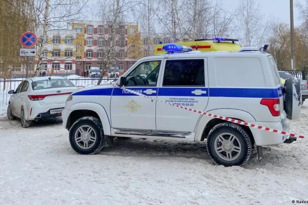 La policía de Bryansk investiga las curcunstancias en las que ocurrió el tiroteo escolar. Foto: fuente externa.