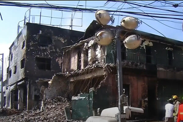 Foto de la zona cero de explosión en SC. (CDN digital).