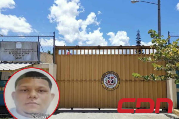 Centro Correccional El Pinito, en La Vega, donde murió Alejandro Vidal. (Foto: Fuente externa).